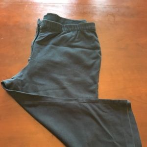 J JILL Navy Zipper pants with elastic waist